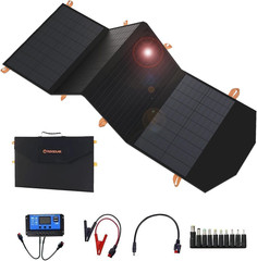 120W Portable Solar Panel for 300/500/1000/1500W Power Station,Ip67 Waterproof F