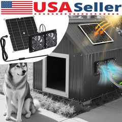 15W Solar Powered Exhaust Fan Ventilation Vent Fan 12V for Camping Greenhouse