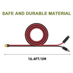 MC4 to XT60 12AWG Solar Extension Charging Cable IP6810FT for Power Station