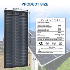 2Pack 100W Bifacial 200W Solar Panel Mono 18V 18BB N-Type PV Home RV Off Grid US