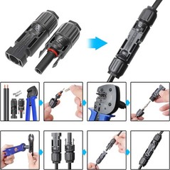 20PCS Waterproof MC4 Solar Connectors with High Voltage Safety – Complete Kit