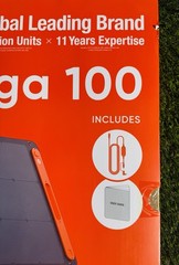 x2 Jackery – SolarSaga Portable Panel 100W – Black (Sold as pair)