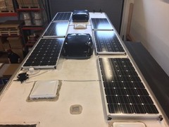 1- 205 Watt 12 Volt Battery Charger Solar Panel Off Grid RV Boat 22.2% NEW CELL
