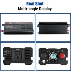 200W Foldable Solar Panel with Controller & 5000W Power Inverter Kit For Camping
