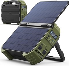 1600W (3200W Peak) Portable Power Station, 1024Wh Lifepo4 Battery with Built-In