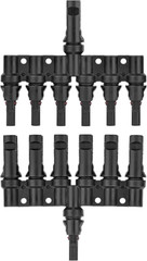 1 to 6 Solar Panel Connector – 6 Way Y Branch DIY Mount Tool Solar Parallel Conn