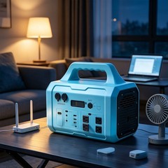 1000W 1024Wh Blue LiFePO4 Portable Pure Sine Wave Fast Charge Power Station
