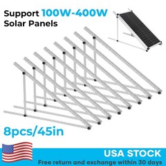 4 Sets 45in Solar Panel RV Tilt Mount Brackets kit Roof Surface Adjustable Frame