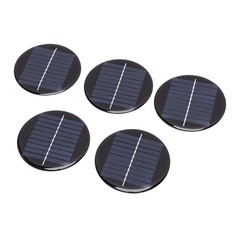 5pcs Round Monocrystalline Silicon Solar Panel For Small Devices