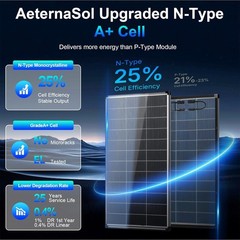 200W Solar Panel Controller Kit Battery Power Charge Roof RV Boat Home Off-Grid