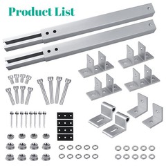 2 Sets 36-68cm Adjustable Solar Panel Mount Brackets Mounting Holder for Roof RV