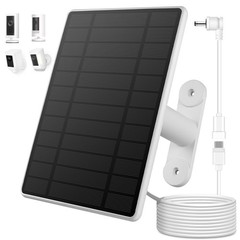 Solar Panel for Ring Camera, 6W Solar Charger for Ring Stick Up Cam Plus/Pro …