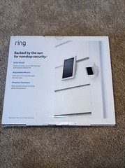 Solar Panel for Ring Spotlight Cam Battery and Stick Up Cam Battery – White