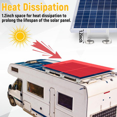1200 Lbs No Drill Magnetic Solar Panel Mount Bracket Solar Panel Mounting Z Brac