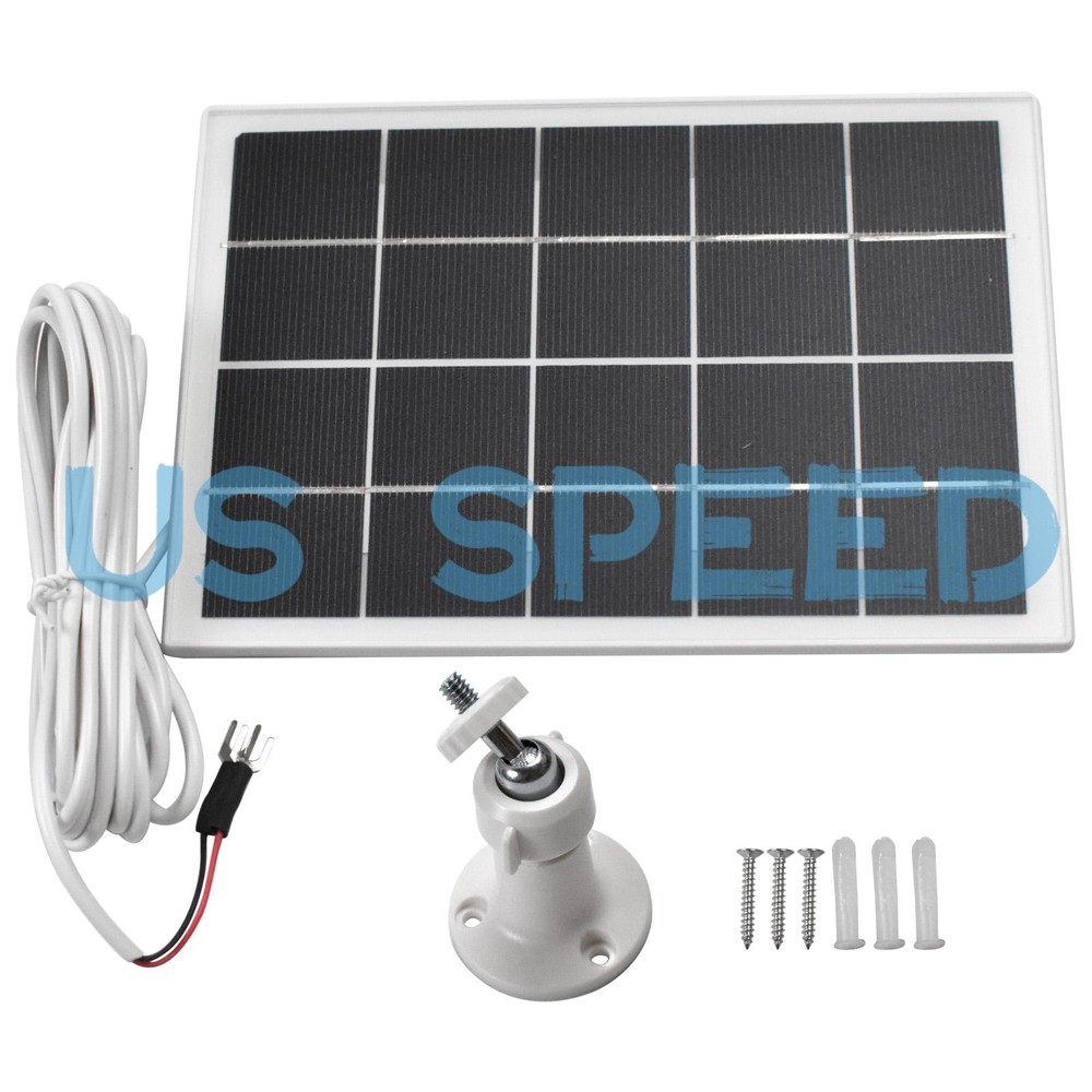 5V Solar Panel Waterproof Solar Charger for Ring Video Doorbell 3W – 1 PACK
