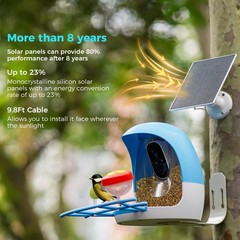 Vicohome 5V Solar Panels for Security Cameras for Bird Feeder 23% Energy Conv…