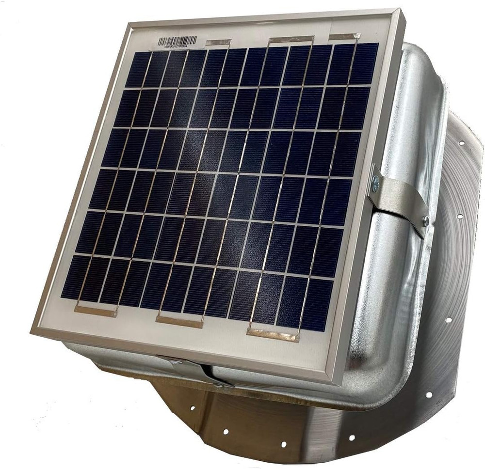 Solar Mega Roofblaster for 3.5″ Ribbed Conex Shipping Container Vent (Galvanized