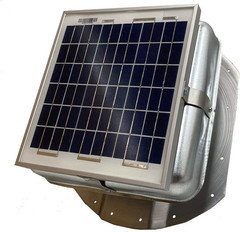 Solar Mega Roofblaster for 3.5″ Ribbed Conex Shipping Container Vent (Galvanized