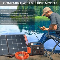 20FT MC4 to 8Mm Adapter Cable for Jackery | Universal Solar Panel Connector and