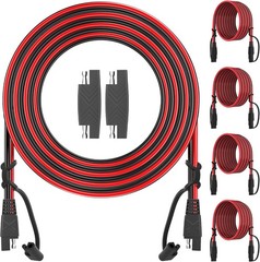 12FT SAE Extension Cable 16AWG Quick Disconnect (4 Pack)
