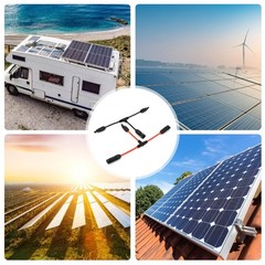 Solar Panel Panels Branch Connection Cable 30A 1000V 6mm² Extension Wire 24cm