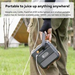 Portable Power Station Mini Solar Generator 98Wh 26400mAh Lithium Battery 110V