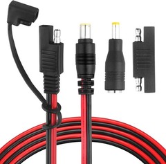 DC 8mm Male to SAE Adapter Cable 14AWG 6ft Solar Generator Explorer 160-1000