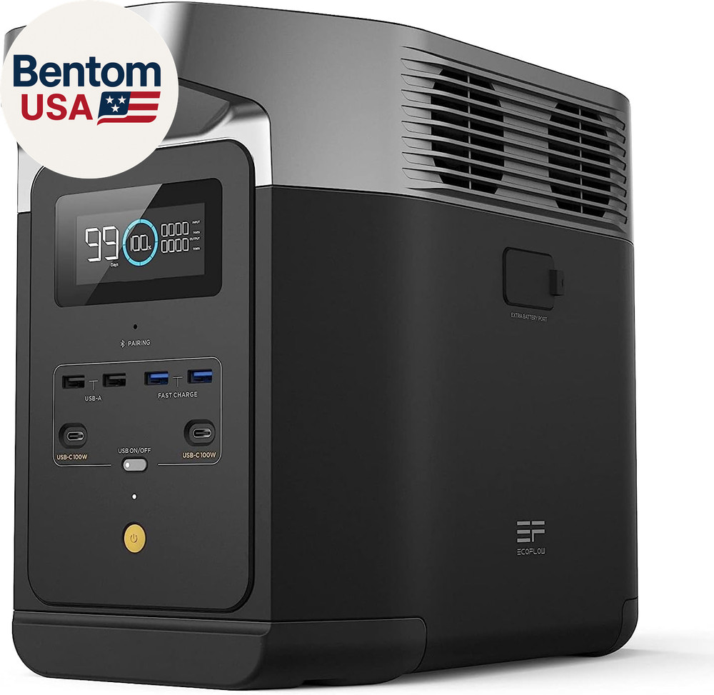 Portable Power Station DELTA 2, 1024Wh Lifepo4 (LFP) Battery, 1800W AC/100W USB-
