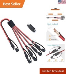 SAE Extension Cable Kit 1-to-4 with Polarity Reverser for Automotive Batterie…