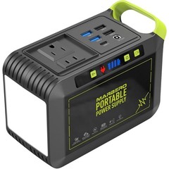 Portable Power Station 80W Multi-Output Solar Battery Charger Camping & Home New