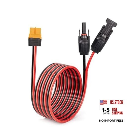 Solar to XT60 Cable 10AWG 10FT Charge Extension Cable