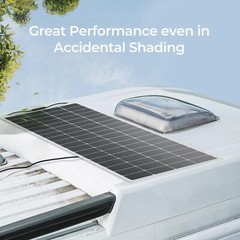 Renogy 200W 12V Flexible Mono Solar Panel RV Rooftop Camping Off-Grid Light Thin