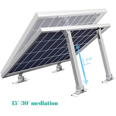 2/4Set Adjustable Solar Panel Tilt Mount Brackets RV Kit System for Flat Surface