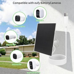 Lightweight 4W Solar Panel Charger for Security Cameras – Reliable Outdoor Power