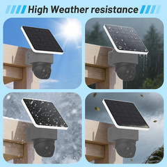 4W Solar Panel Compatible with eufy Security SoloCam S340,Replace The Original 2