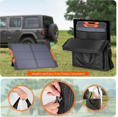 Solar Panel Carrying Case Compatible with Jackery Solarsaga 100W/100X, Waterproo