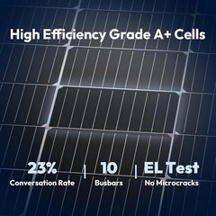 Efficient 100 Watt Solar Panel – Lightweight and Easy Installation for All Uses