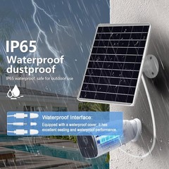 8W Solar Panel Built-in with 12000mAh Battery for Outdoor, 3in1 Plug Charger …