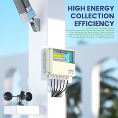 Dual-Axis Solar Tracker Controller Kit – Auto Sun Tracking with LCD, Wind Sensor