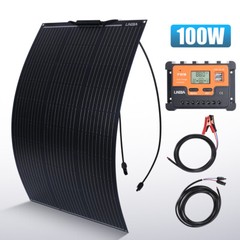 Alternative 100W Watt Large Flexible Solar Panel RV Camping Off-Grid Rooftop