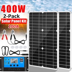 400 Watts Solar Panel Kit 100A 12V Battery Charger with Controller Caravan Boat