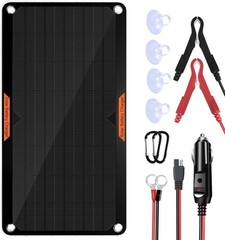 10W Solar Panel Car Battery Charger 12V Waterproof Power Trickle Portable RV US