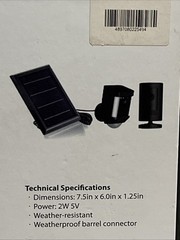 Wasserstein Solar Panel For Ring Spotlight and Stick Up Cam Battery NEW