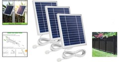 3 Pack Solar Panel Charger for Arlo Pro Series with Waterproof Magnetic Cable