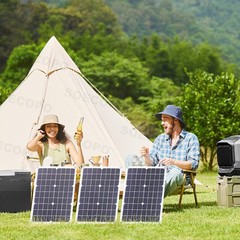 1500W Solar Panel Kit – 3 x 500W + 100A Controller + Extension Cord + Alligator