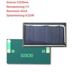 Solar Cell 0.5V 1V 1.5V 2V 2.5V 3V 4V 4.5V 5V 5.5V 6V 7V 10V Solar Panel