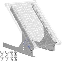 13.8in Adjustable Solar Panel Mount Stand 0-60°Tilt Bracket | Stainless Steel…