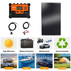 200W/400W 12/24V Solar Panel Mono HighEfficiency PV for Sunshed Camping Generate