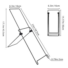 2x Solar Panel Mounting Brackets Lightweight Carbon Steel Folding Support Stand