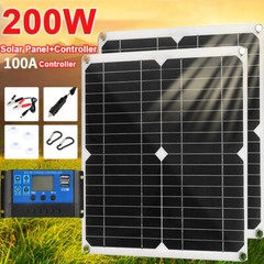 Kit de panel solar de 400W Y 100A Controlador de cargador de batería Para Carros